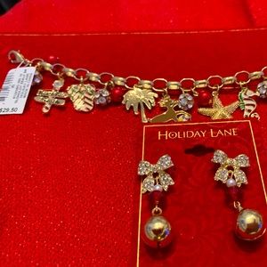 Bracelet and matching earrings